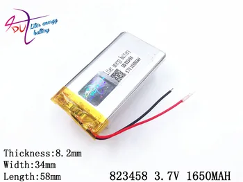 3.7 V 1650mAh 823458 polimerowa li-ion / li-ion bateria do tabletu,POWER BANK,pipo,cube,telefon komórkowy