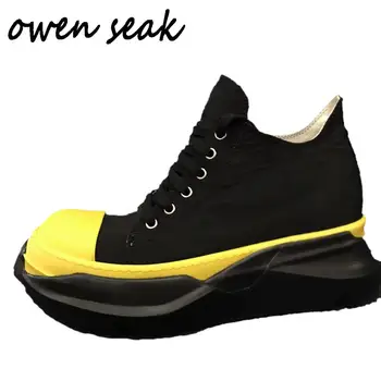 21ss Owen Seak męska torba luksusowe buty do biegania buty sznurowane buty codzienne damskie zwiększające wzrost mieszkania czarne buty