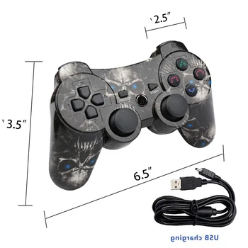 Kontroler bezprzewodowy dual shock gamepad do Playstation 3 pilot bezprzewodowy Sixaxis do PS3 kontroler z sześcioma osiami/podwójny szok