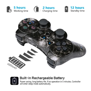 Kontroler bezprzewodowy dual shock gamepad do Playstation 3 pilot bezprzewodowy Sixaxis do PS3 kontroler z sześcioma osiami/podwójny szok