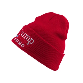 2020 Trump Hat winter Unisex czapka z dzianiny haft Trump Cap Fashion dzianiny haft czapka z daszkiem Gorras Hip Hop Hat
