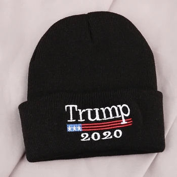 2020 Trump Hat winter Unisex czapka z dzianiny haft Trump Cap Fashion dzianiny haft czapka z daszkiem Gorras Hip Hop Hat