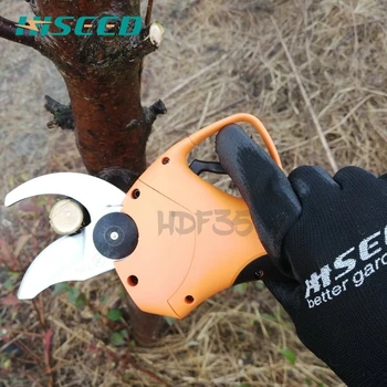 Hiseed custom professional garden battery powered charge elektryczne nożyce do przycinania drzew