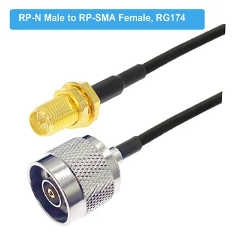Wykonany na zamówienie RP N mężczyzna do RP SMA żeński adapter RF koncentryczny RG174 przedłużacz RF zworka warkocz dla 4G LTE router bramka