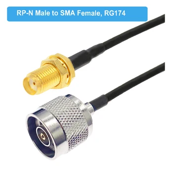 Wykonany na zamówienie RP N mężczyzna do RP SMA żeński adapter RF koncentryczny RG174 przedłużacz RF zworka warkocz dla 4G LTE router bramka