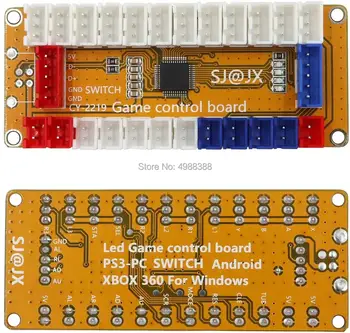 5 w 1 zero opóźnienia USB Encoder Game Gamepad LED przycisk joystick kontroler do Nintendo Switch PC PS3 Retropie Raspberry Pi MAME
