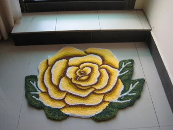 Luksusowe 3D ręcznie robione róże-decor dywan do salonu sypialni duże dywany kochanek romantyczny różowy/czerwony/niebieski róż mat