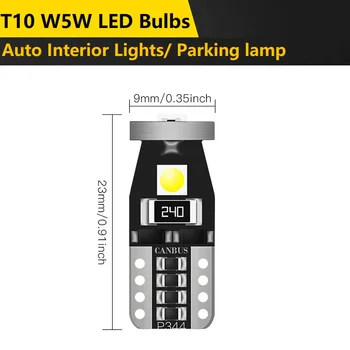 10X W5W T10 LED Chevrolet Cruze Orlando Captiva Aveo Trax Lacetti, Spark akcesoria do wnętrza samochodów boczna tylna lampa obrysowa