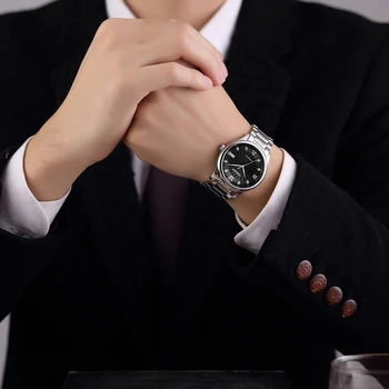 Męski zegarek automatyczny mechaniczny japoński mechanizm wodoodporny 50ATM inkrustowane rhinestone stal nierdzewna biznes mężczyzna zegarka NAKZEN 6046