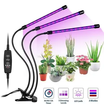 LED Grow Light USB фитолампа pełną gamę фитолампа z kontrolą dla roślin, sadzonek kwiatów kryty фитолампа Grow Box