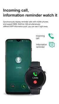 Nowy temperatura ciała inteligentny zegarek pełna Fircle pełna dotykowy Smartwatch monitor ciśnienia krwi inteligentne bransoletka dla Andriod, IOS