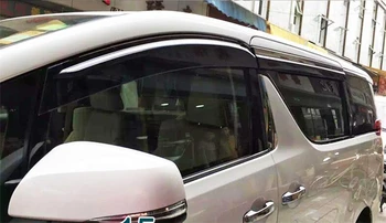 Toyota Alphard plastikowe okna wentylacyjne daszek odcienie słońce deszcz deflektor straż dla Alphard akcesoria samochodowe 4 szt./kpl.-2017