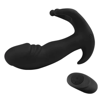 Bezprzewodowy pilot zdalnego sterowania analny wibrator dildo seks-zabawki męski masaż prostaty silny wibrator łechtaczka seks - zabawki dla dorosłych