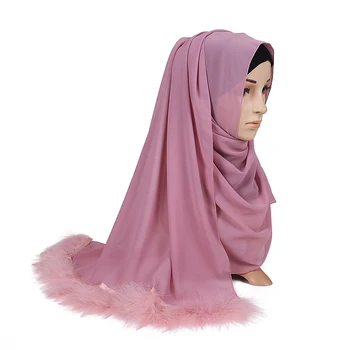 Bańka шифоновый szalik kobiety islamski hidżab szalik szal wrap pióro szalik 10 szt./lot piękny projektant popularny luksusowy szalik