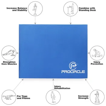 ProCircle Balance Pad - Blue Non mają przesunięciu Yoga Pad-Must have dla joginów tancerzy i sportowców - idealnie nadaje się do podstawowych ćwiczeń i ćwiczeń fizycznych
