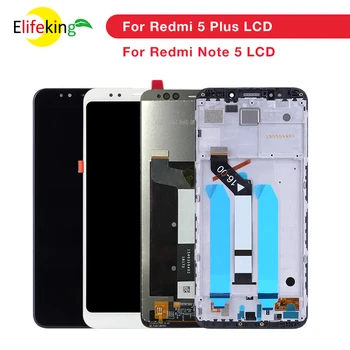 Oryginalny Xiaomi Redmi 5 Plus wyświetlacz LCD z ramką 10 ekran dotykowy Redmi5 Plus LCD digitizer wymiana naprawa części zamiennych