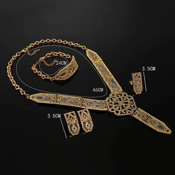 Fany moda Afryki zestaw biżuterii sprzedaż Hurtowa Dubai złota biżuteria zestawy nigeryjski ślub wsparcia kobiet marka biżuterii projekt prezent