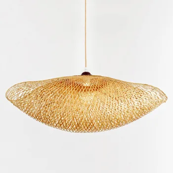 Nordic LED Wood Pendant Lamp Bamboo Kitchen Fixtures Led Pendant Light Suspension Home Indoor jadalnia podwieszana lampa oprawa