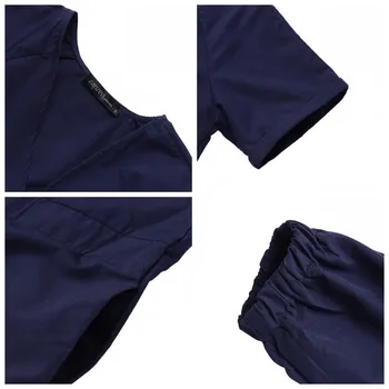 2021 ZANZEA casual spodnie Damskie kombinezony moda V neck przycisk Playsuits damska krótki rękaw Romepers plus rozmiar kombinezony