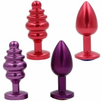 Wysokiej jakości metalowy korek analny ze stali nierdzewnej analne koraliki korek analny Protate dorosłych sex zabawki dla kobiet, mężczyzn gay sex towary