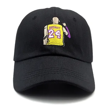 Bryant tato kapelusz czarna mamba nr 24 haft bawełna mężczyźni czapka z daszkiem Snapback kobiety roleta kapelusz casual kapelusz koszykówka odkryty czapki