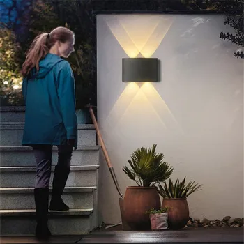 LED outdoor kinkiet balkon kinkiet przejście kreatywne podwórko nowoczesny, minimalistyczny Sypialnia Salon LED outdoor light NR-11