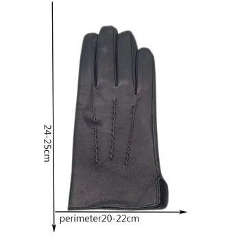 Rękawiczki Zimowe rękawiczki męskie nowe овчинные rękawiczki skórzane zimowe modne uliczne jazdy skórzane darmowa dostawa ciepła kozia skóra 2021