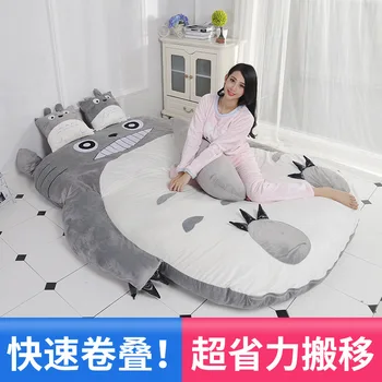 Nadaje się dla dzieci materac Totoro leniwy tapczan jeden kreskówka maty tatami piękny twórczy mała sypialnia sofa krzesło