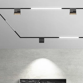2020 New No main light creative decoration magnetic lamp holder aluminium sufitowy do wbudowania wisząca led Magnes mount lights