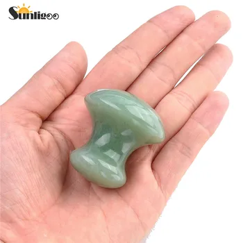 Sunligoo 1szt kamień naturalny gua sha skrobanie masaż narzędzie do prasowania tradycyjny skrobak narzędzie do obiegu krwi spa akupunktura