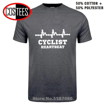 MTB kolarstwo kolarz bicie serca koszulki mężczyźni Górski koszulka rower zabawny BMX rower topy męskie moda casual t-shirt