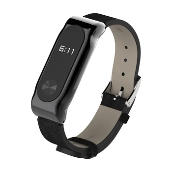 Mi Band 2 Pasek bransoletka skórzana wymienić dla Xiaomi Mi Band 2 bransoletka zegarek dla Xiaomi Mi2 Miband 2 akcesoria