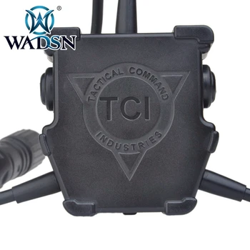 WADSN Z-tactical R. 3 U series dual PTT zestaw słuchawkowy akcesoria Airsoft złącze jednoczesne podłączenie dwóch radiotelefonów WZ127