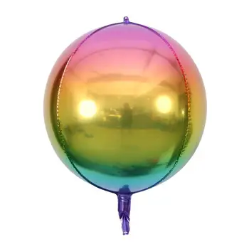 10szt 22 cale 4D disco Tęcza balon gradient kolor hel balon urodziny ślub dekoracje dusza dziecka dostawy