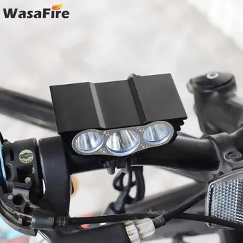 USB X3 Rowerowa lampa 6000 lumenów Akumulator rower światło z przodu 3* XML T6 LED rower górski głowy latarnia 4 tryby jazda na Rowerze reflektory