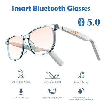 TCW01 inteligentne Bluetooth punkty muzyczne okulary IP67 wodoodporna i pyłoszczelna sterowanie głosem, Bluetooth 5.0 niebieskie światło dowód punkty