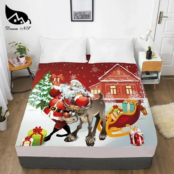 Marzenie NS boże Narodzenie Nowy rok osobisty dress up sypialnia tekstylia do domu arkuszy drukowanie 3D Santa Snowman arkusze Bettlaken 1 szt.