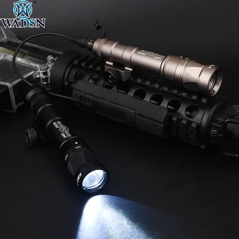 Airsoft Surfire M600W Scoutlight LED KM2-A lampa stroboskop Palnik podwójny przełącznik pierścień M600 strzelbę broń światła