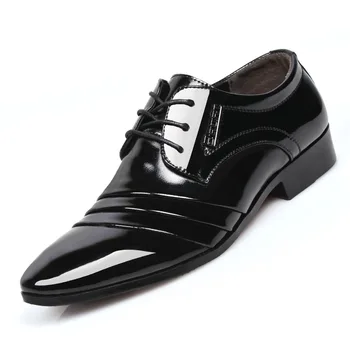 Męskie moda buty męski garnitur z ostrym czubkiem buty Męskie dorośli buty ślubne komfortowe оксфорды męskie oficjalna buty