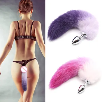 Funny Tails Fox Anal Plug Metal Anal Sex Toys Butt plug Sex Games Role play Cosplay Toys S plug Drop Shipping-20
