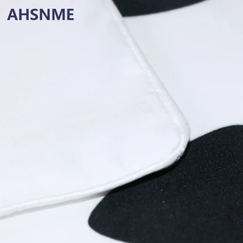 AHSNME 3szt para czarno-biały prosty kot strona artystycznej drukowany kołdrę zestaw para narzuta Super miękki ochraniacz