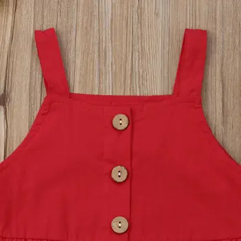 Uroczy maluch dzieci dziewczynka czerwone koszulki crop topy+drukowanie długie spodnie 2 szt. stroje zestaw letni ochrony przeciwsłonecznej garnitur moda Casual 1-5лет