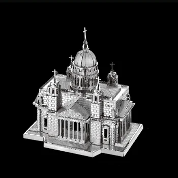 3D metalowy model puzzle kijowski katedra w илондии zabawka logiczna model zestaw puzzle dla dorosłych, dzieci, edukacja kolekcja świąteczny prezent