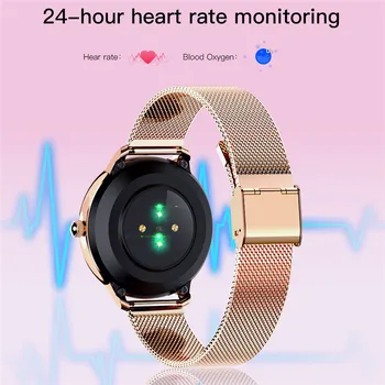 Luksusowe inteligentny zegarek kobiet panie zegarek Smartwatch Elektronika inteligentny zegarek dla Android IOS fitness-tracker kobieta Diament inteligentny zegarek