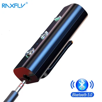 RAXFLY Bluetooth 5.0 odbiornik 3,5 mm złącze odbiornik słuchawki Bezprzewodowe Bluetooth Aux adapter audio muzyka nadajnik do słuchawek