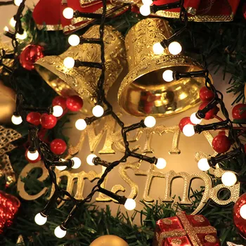 10M 500LED Christmas String Light LED petardy Bajki smyczki światła mini piłka Globus garland światła do sypialni ślub boże Narodzenie