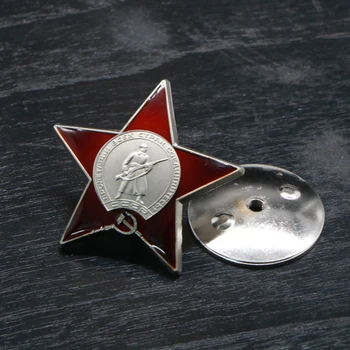 Order Czerwonej Gwiazdy rosyjska Armia Czerwona Związek Radziecki ZSRR chłop wojskowa medal znak pamiątkowe monety broszka ulubionych