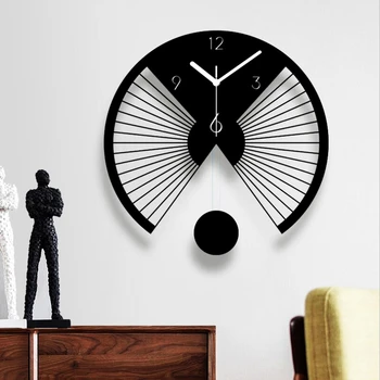 JADUOMA zegary ścienne akrylowe twórcze zegar z wahadłem nowoczesny design do dekoracji domu Reloj Паред huśtawka dla ozdoby pokoju