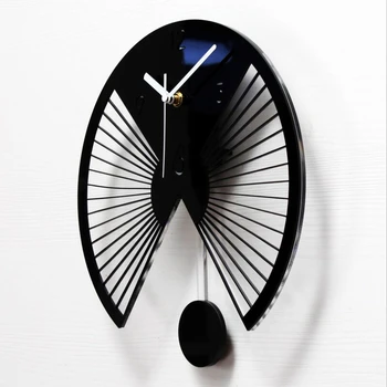 JADUOMA zegary ścienne akrylowe twórcze zegar z wahadłem nowoczesny design do dekoracji domu Reloj Паред huśtawka dla ozdoby pokoju