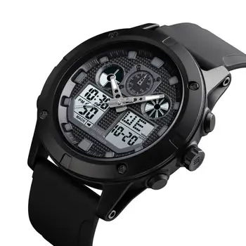 SKMEI 1514 męskie zegarek cyfrowy 2 Time Display Clock sportowe zegarki wodoodporne męskie zegarek boże Narodzenie Nowy rok prezent